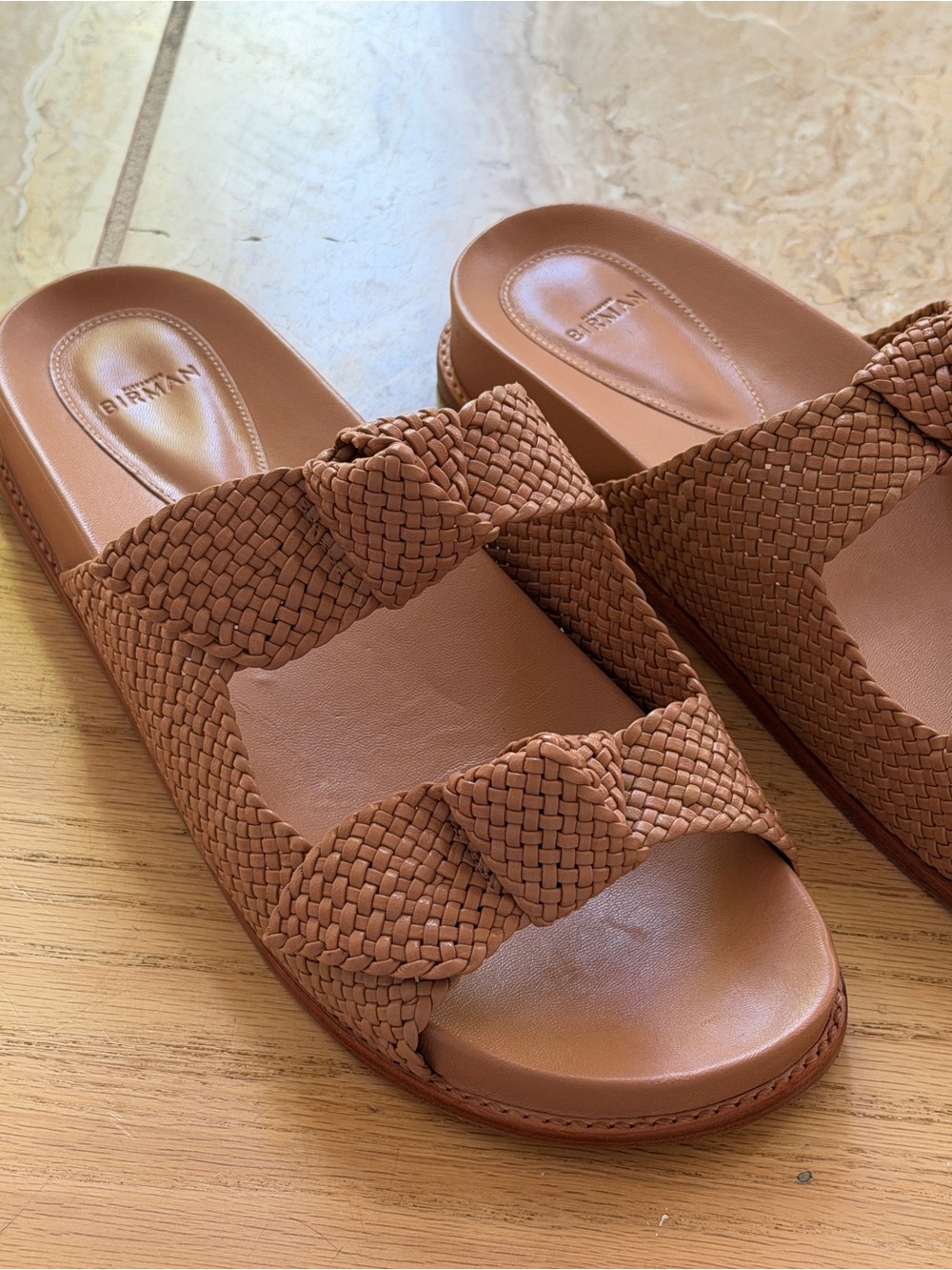 Alexandre Birman Clarita Braided know leather sandals sz42